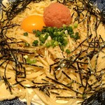 洋麺屋五右衛門 - たらこと湯葉とモッツァレラチーズのカルボナーラ(1,150円+大盛り200円)