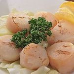 Scallop butter grilled for sashimi