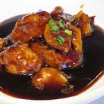 中国意境菜 白燕 - 黒酢の酢豚