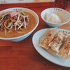 極濃湯麺フタツメ - 濃厚カレータンメン (850円・税別)＆ギョウザセット (270円)