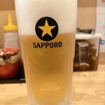 横浜ラーメン 北村家 - 最後のビール