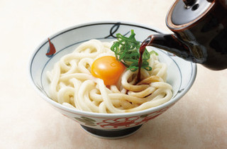 Kompira Seimen - 釜玉うどん(温) 並330円 大430円