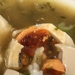 麺処 有彩 - 醜い画像ゴメンなさい。でもこの黄身が旨いのよねぇ。