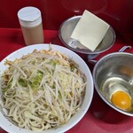 ラーメン二郎 - 塩汁なし野菜まし(1,100円)