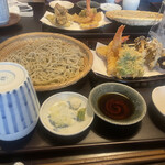 手打蕎麦おかむら - 天ざる大盛り