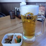 元祥 - 中生ビール¥390-(税抜)、意外とアルコール類安いかも！？