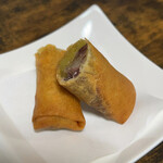 お食事処 だんらん日和 - 本日のランチ(¥1,650) さつま芋と小豆の春巻　お餅入り！