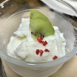 お食事処 だんらん日和 - 本日のランチ(¥1,650) デザート：信州ミルクの自家製ジェラート