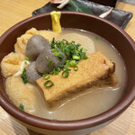 TOKYO FISHERMAN'S WHARF UOHIDE - おでん！厚揚げ、こんにゃく、大根、餅巾着
