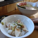 中華そば 栃木阿波家 - Cセットの鶏チャーシュー丼
