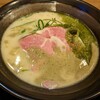 菅乃亭 - ジェノベーゼ鶏貝白湯ラーメン