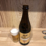 手打ちそばちくま - アサヒ熟撰中瓶