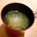 すが弥 - アラ出汁の味噌椀