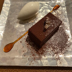 オーベルジュ 漣 - デザート選択／ガトーショコラ