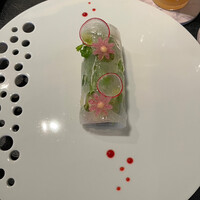 CORK - サンマの燻製　焼きナスのムース　大根サラダ★見た目が可愛らしすぎて食べるのが辛い！でも美味！！