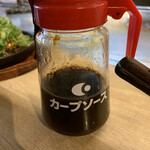 Hakata Teppanyaki Hiroshima Okonomiyaki Monchan - 初めてのカープソース