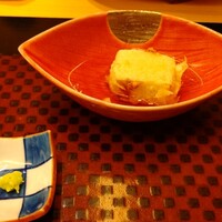 天ぷら 銀座おのでら 並木通り店 - 先附の揚げ胡麻豆腐