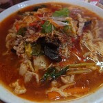 ぶんぷく茶がま - 料理写真:サンラータンメン（太麺＋大盛）