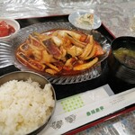 Nikkan Hiroba - イカ炒め定食