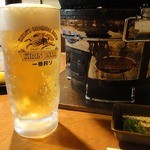 Hokusei - 生ビール（中） ￥294