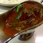 かれーの店 うどん  - しし唐・プチトマト・豚スライス肉