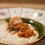 うを徳 - 2022.12 香住産せこ蟹 バターでソテーした仙鳳趾産牡蠣と淡路産新玉葱のムース