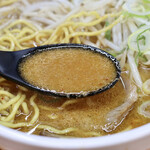 らーめん庵 - 熱々でコクのある香ばしい濃厚味噌スープ