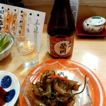 寿司おのざき - イカ昆布と地酒