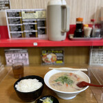 十八番 - かす汁定食のかす汁（大）