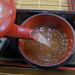 更科 京屋 - 蕎麦湯