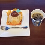 Sanrikukashousaitou - モンブラン，コーヒー