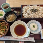 和食レストランとんでん - ミニうなぎちらし丼と季節そば¥1419-