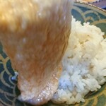 蕎麦喰い処 利めい庵 - ドロんと豪快に茶碗へサーブ☆とろろ麦飯