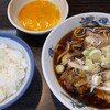 西町大喜 - 中華そば並、ライス、生玉子