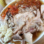 にかいや - ぶた入りオロチョンラーメン＋トッピング全部