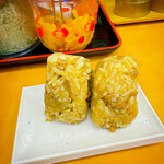 資さんうどん - かしわおにぎり