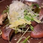 仄香 - 肉厚椎茸の陶板焼き