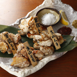 薩摩軍鶏と大山地鶏の食べ比べ