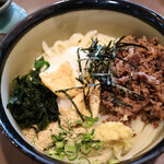 ぶっかけうどん 大円 - スタミナぶっかけ670円(大＋100円)