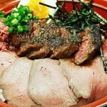 タルタルハンバーグ 牛忠 - 牛三昧丼