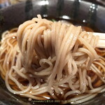 長生庵 - かけそばの麺