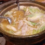 菊地 - 豚バラしお鍋(食べかけスマソ)