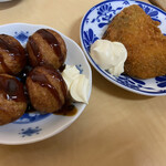 みつわや酒店 - 揚げたこ&あじフライ