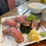 正泰苑 - トップサーロイン、＋300円で握りに