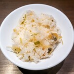 Ramengogoichimaru - 浅利と葱生姜の塩炊き込みご飯