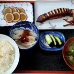 文化食堂 - イカの沖漬定食