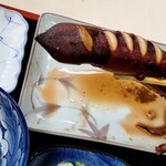 文化食堂 - イカの沖漬け丸焼き