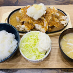 Butameshi Bouya - 「おろしバラ肉生姜焼き定食」1,000円税込み♫（クーポン利用により、肉増しになっております。）