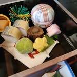 錦 - 桜宿膳　上段 酒肴