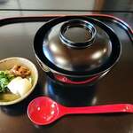 錦 - ご飯　埋み(うずみ)豆腐